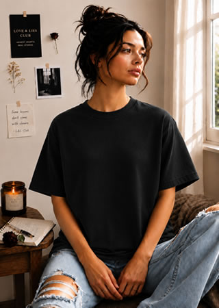 T-shirt female model